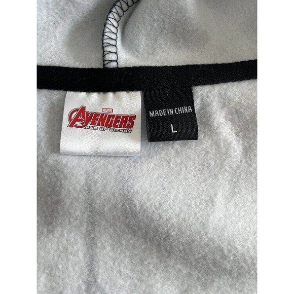 Men’s Marvel Avengers Captain America Age Of‎ Ultron Mask Full Zip Hoodie Size M - Picture 2 of 9